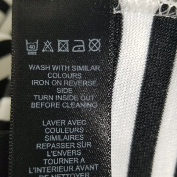 ASOS Pin-Up Stripe Bodycon Dress Off Shoulder Stretch Size 4 Retro Chic Siren - Picture 10 of 10